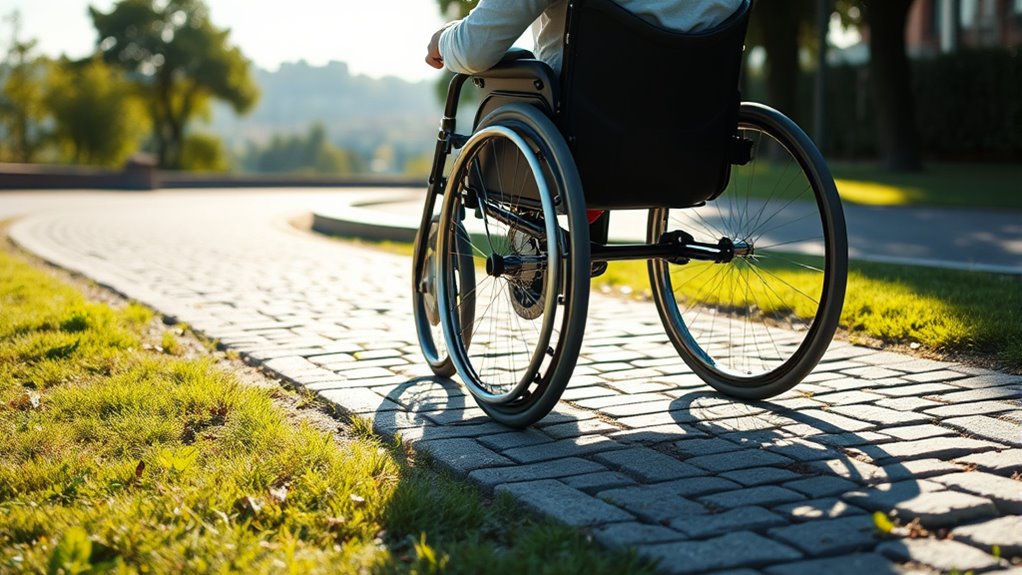 adapting wheelchair to terrain