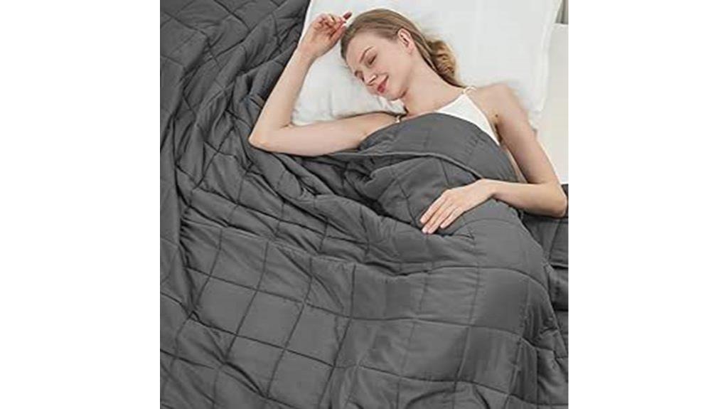 adult grey weighted blanket