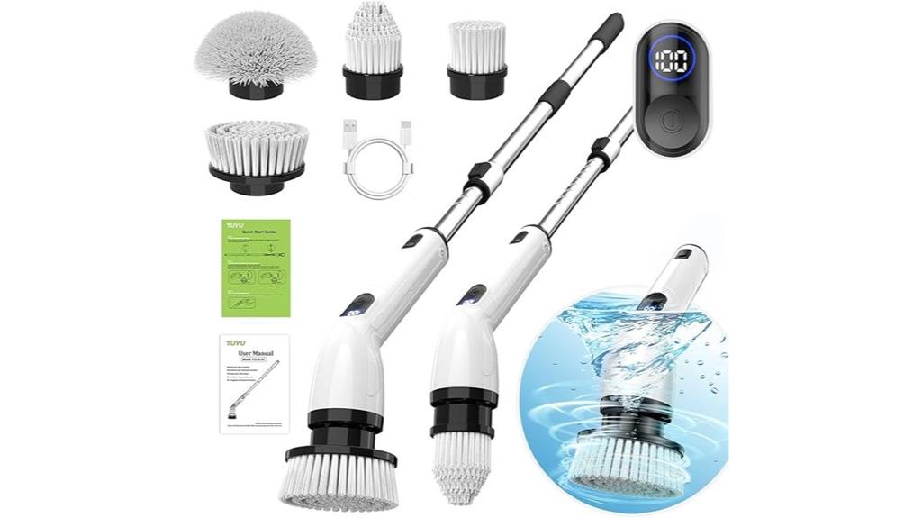 bathroom cleaning spin scrubber
