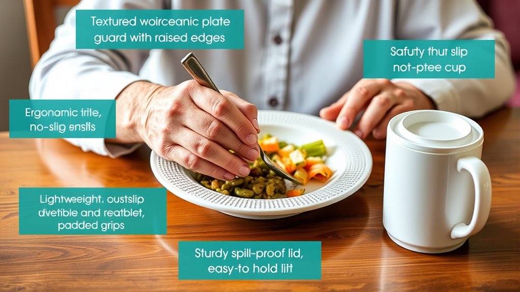 choosing suitable adaptive utensils