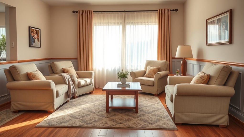 elderly friendly comfortable living space