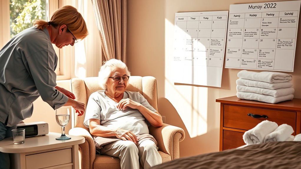 establish routine for hygiene