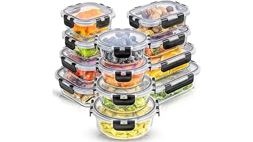 glass food storage set