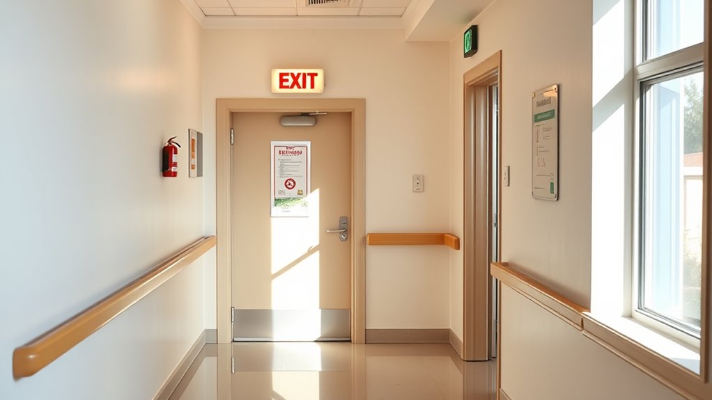 keep exits unobstructed and marked