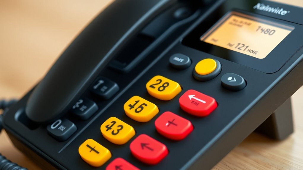 large button amplified telephones