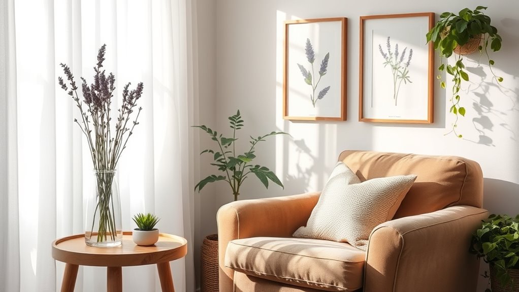 nature inspired calming elements