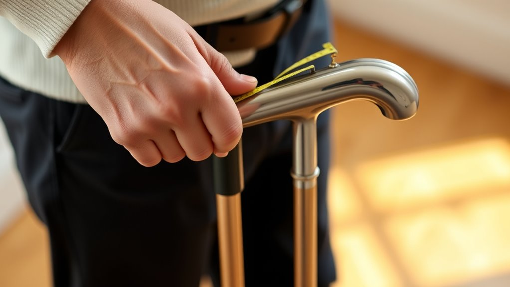 proper cane height measurement