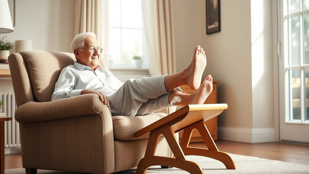 proper ergonomic footrest positioning