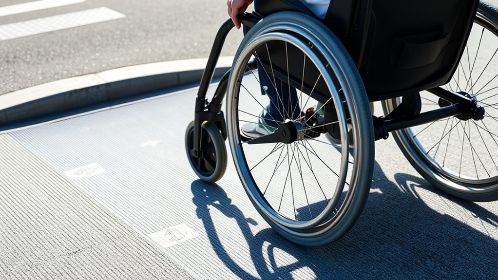 proper ramp and curb navigation