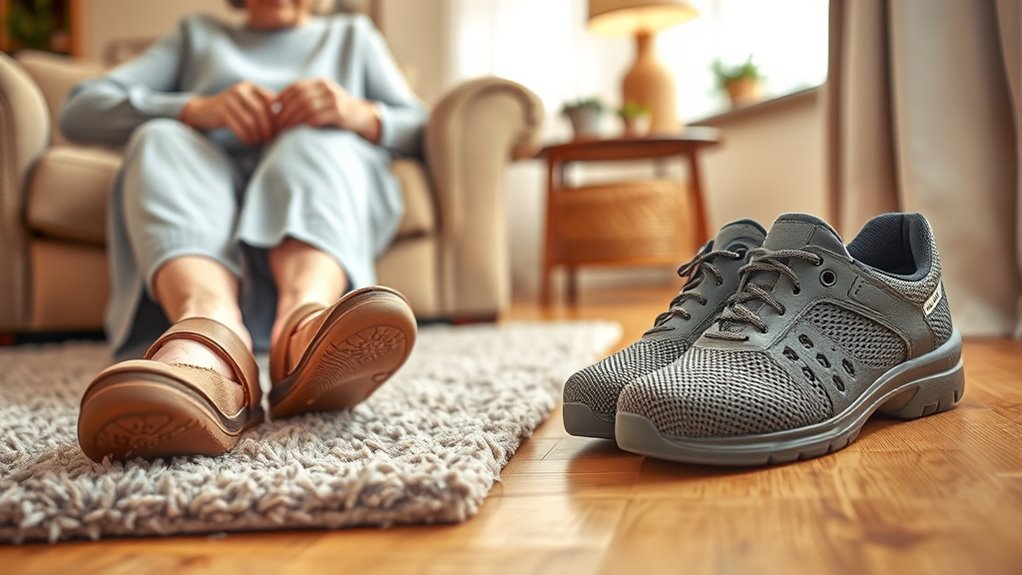 properly fitting supportive footwear