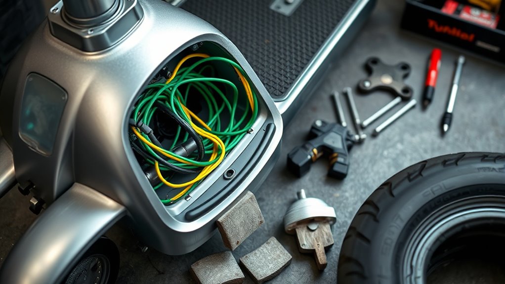 replace worn scooter parts