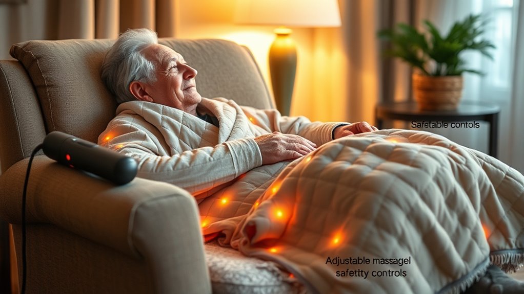 safe comfortable heated blanket