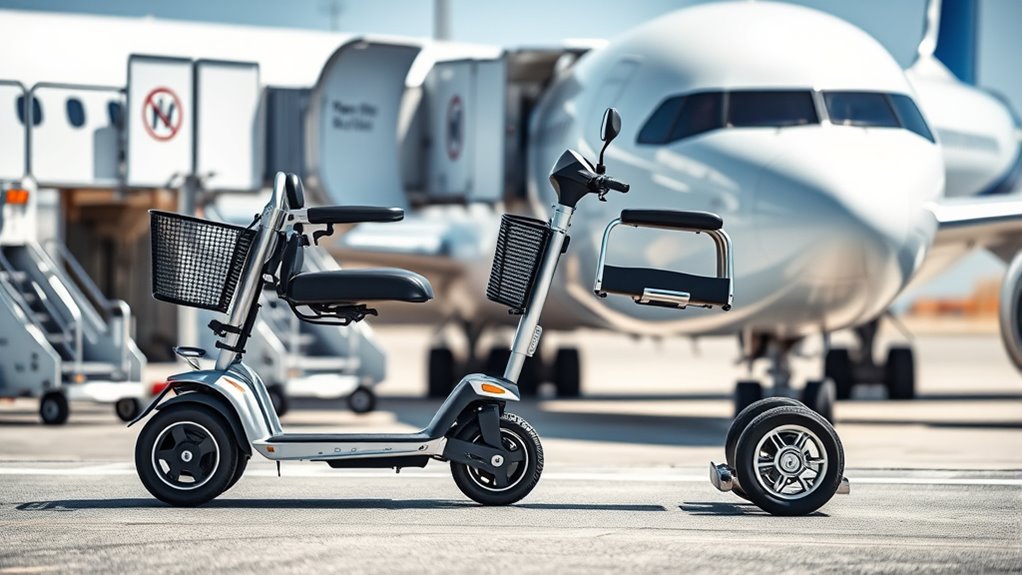 scooters allowed on flights