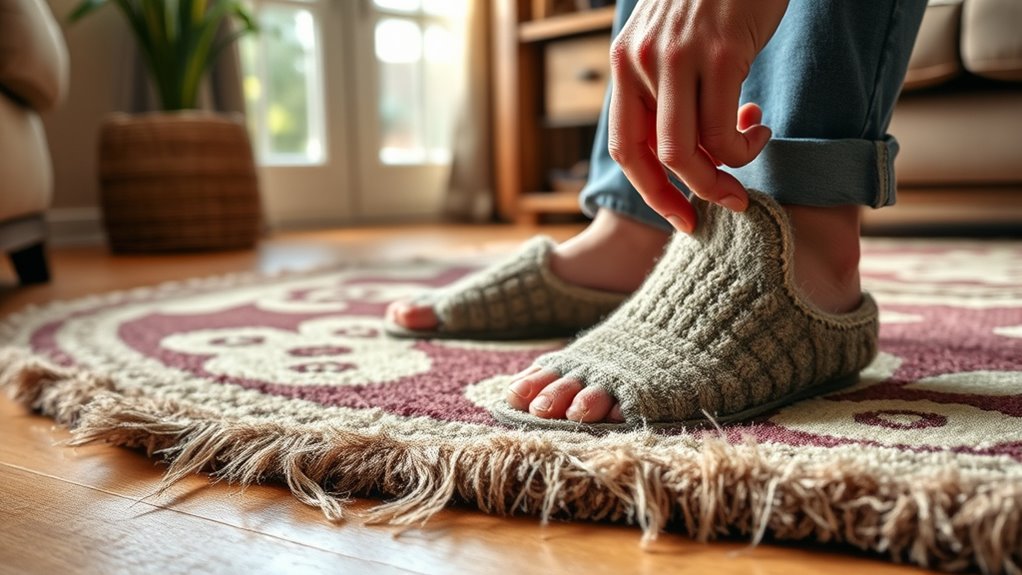 secure and check rugs