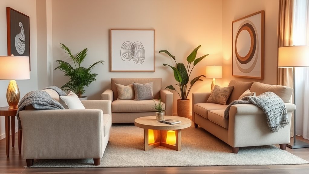 sensory comfort and inviting textures