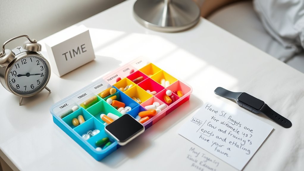 set daily medication reminders