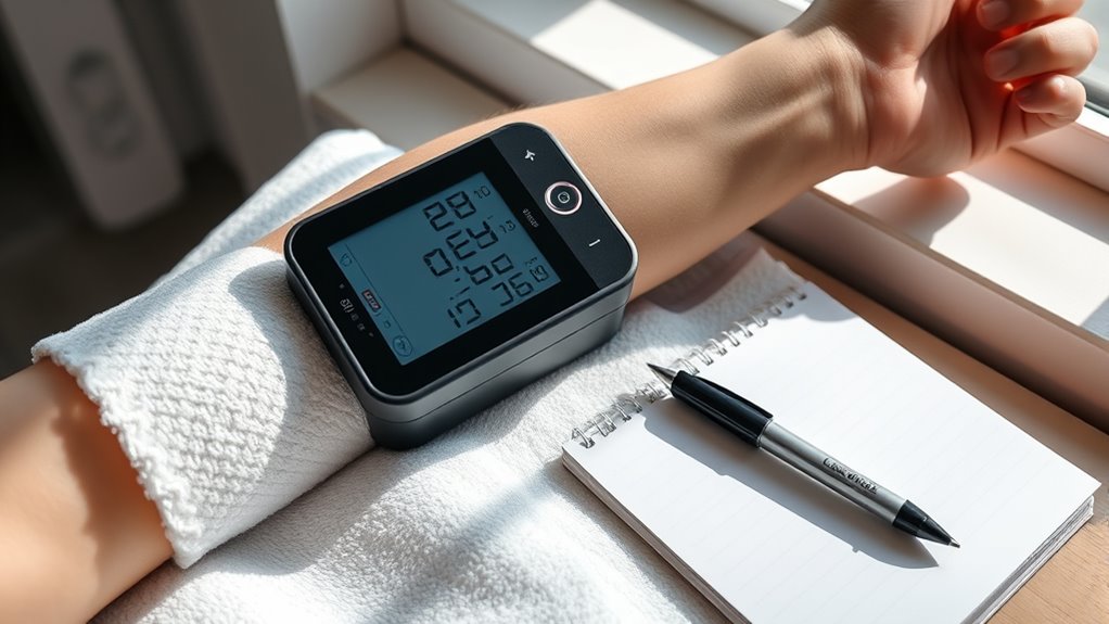 take multiple blood pressure readings