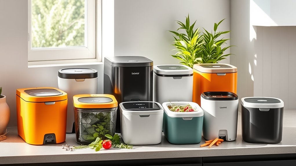 top electric kitchen compost bins
