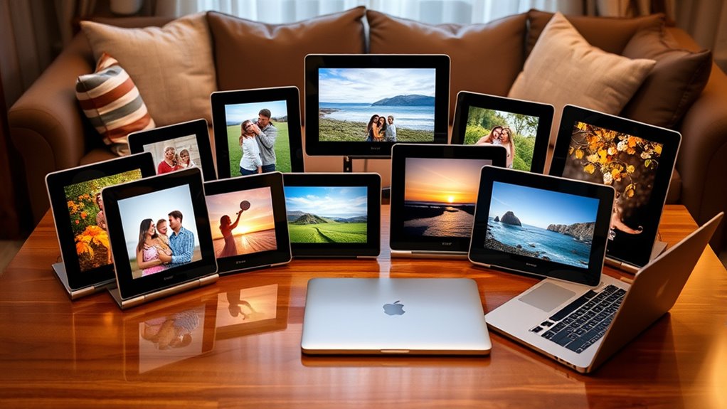 top email enabled digital frames