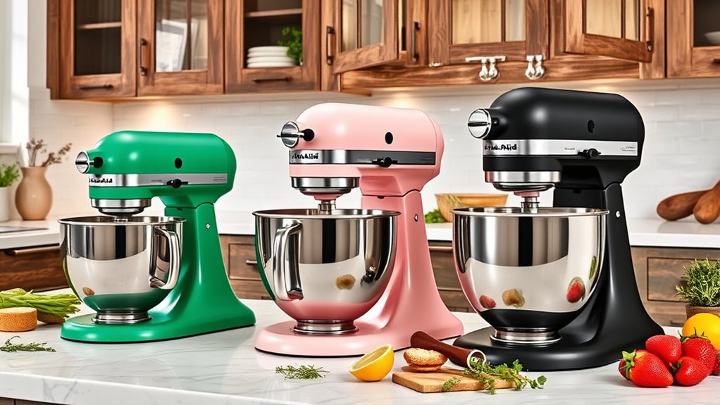 top kitchenaid mixer colors
