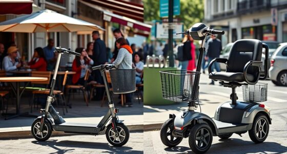 comparison of scooter sizes