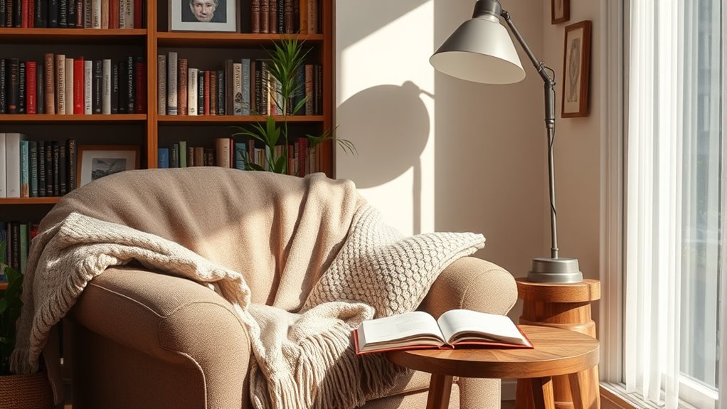 create a warm inviting reading space