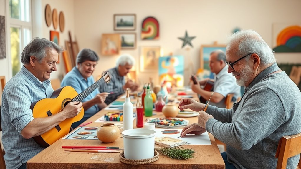 creative therapy improves senior well being