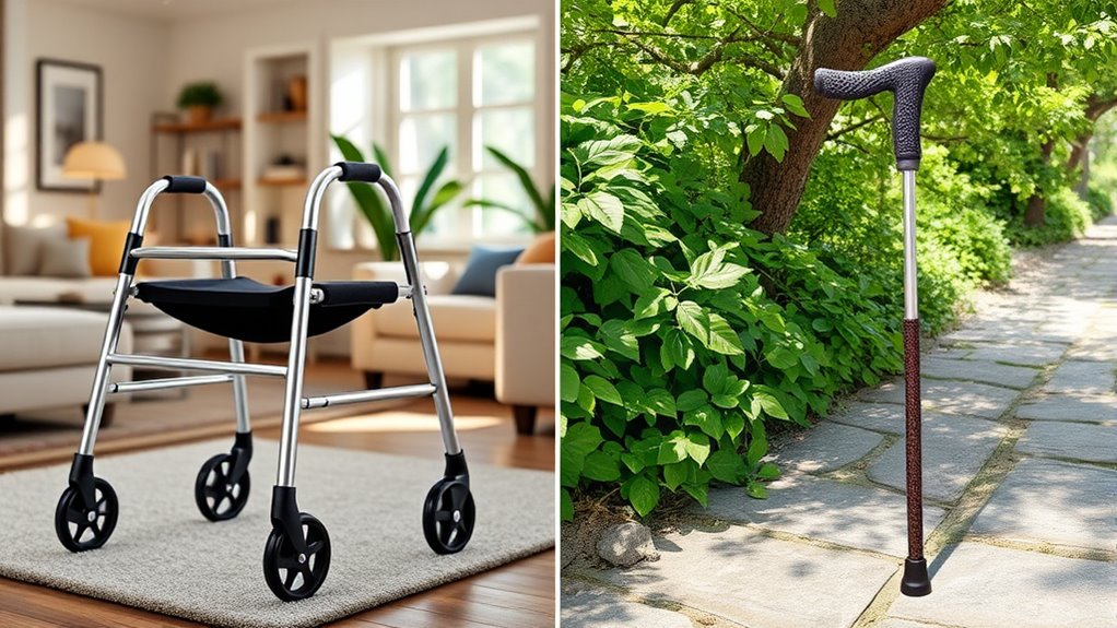 indoor and outdoor walking aids