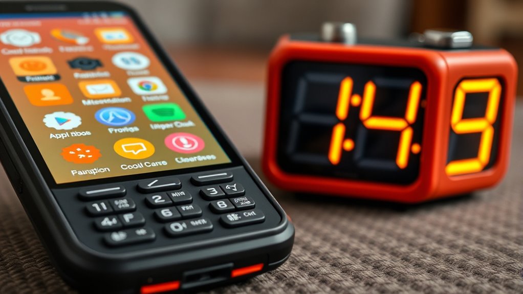 large print phones and clocks