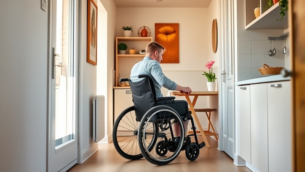 navigating wheelchairs in compact spaces