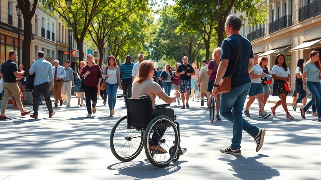 respectful navigation in crowds