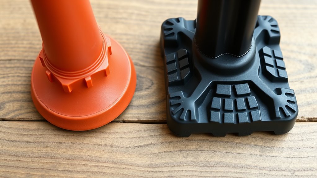 rubber vs quad stability