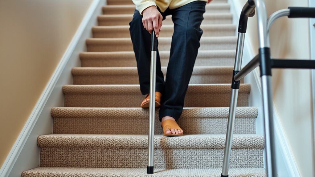 safe stair navigation techniques