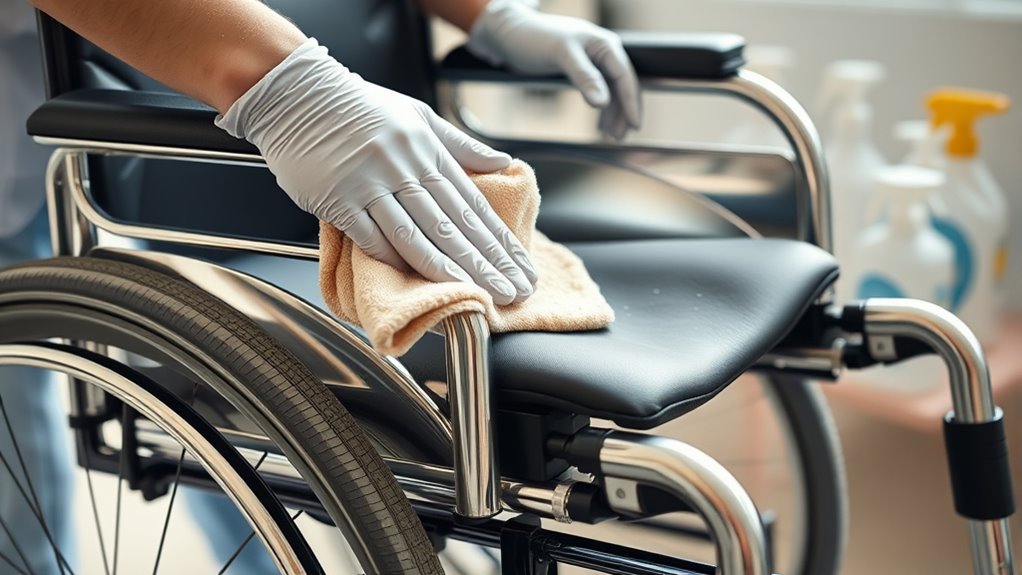 sanitize wheelchair and walker