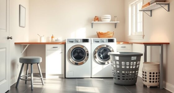 senior friendly laundry room setup