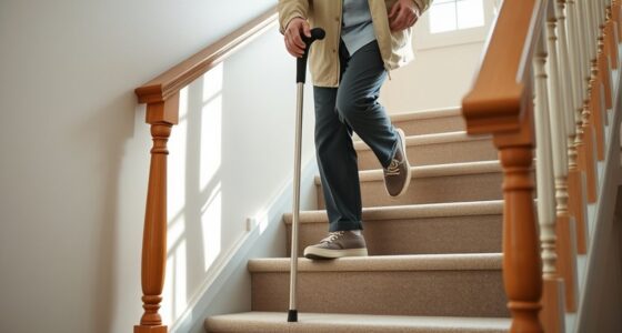 use stairs safely with assistive devices