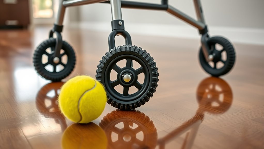 walker wheels vs tennis balls