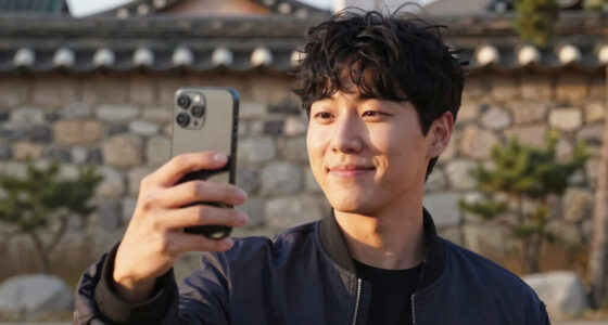 Selfie taken by North Korean defector Kim Kang-woo inside North Korea after he secretly reentered the country to help his mother defect
